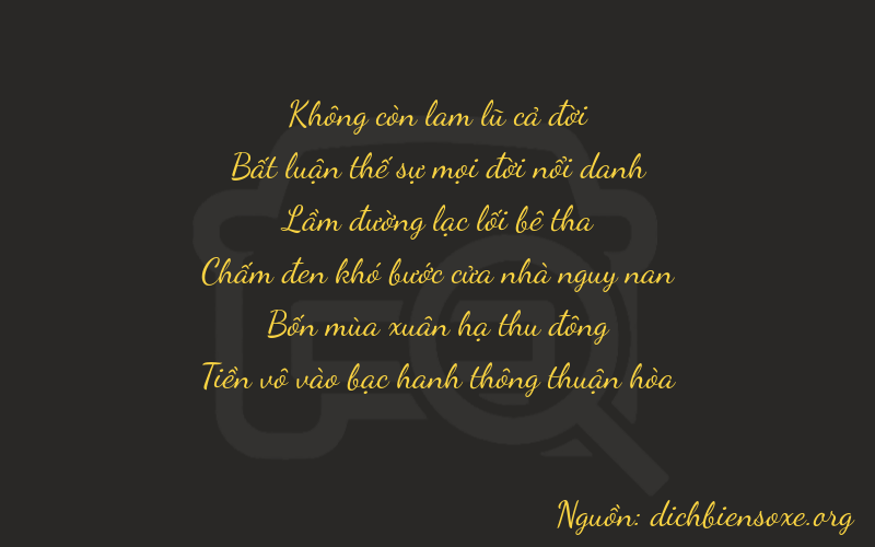 Thơ dịch biển số xe 00140