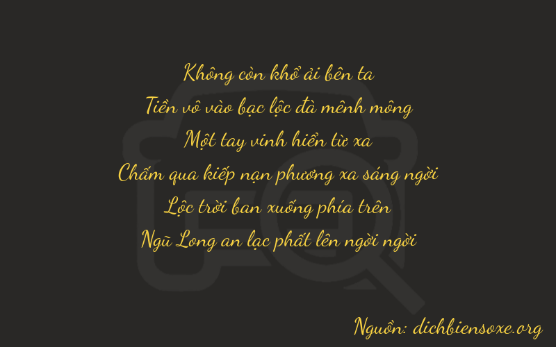 Thơ dịch biển số xe 00165