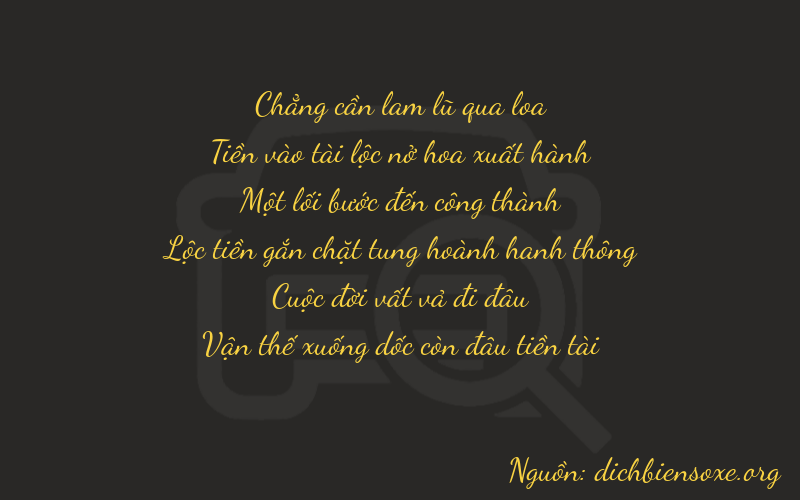 Thơ dịch biển số xe 00172