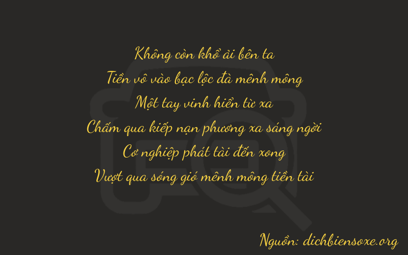 Thơ dịch biển số xe 00183