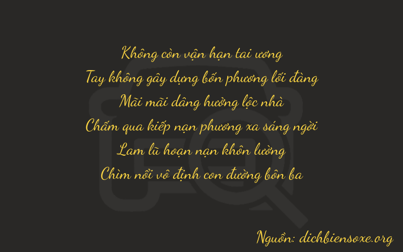 Thơ dịch biển số xe 00213