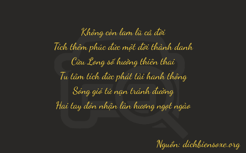 Thơ dịch biển số xe 01932
