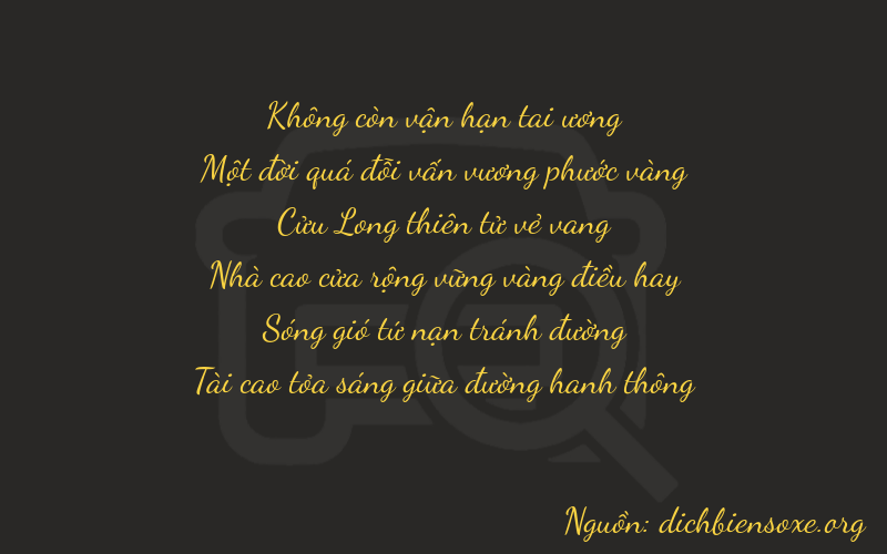 Thơ dịch biển số xe 01933