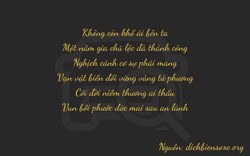 Thơ dịch biển số xe 01947