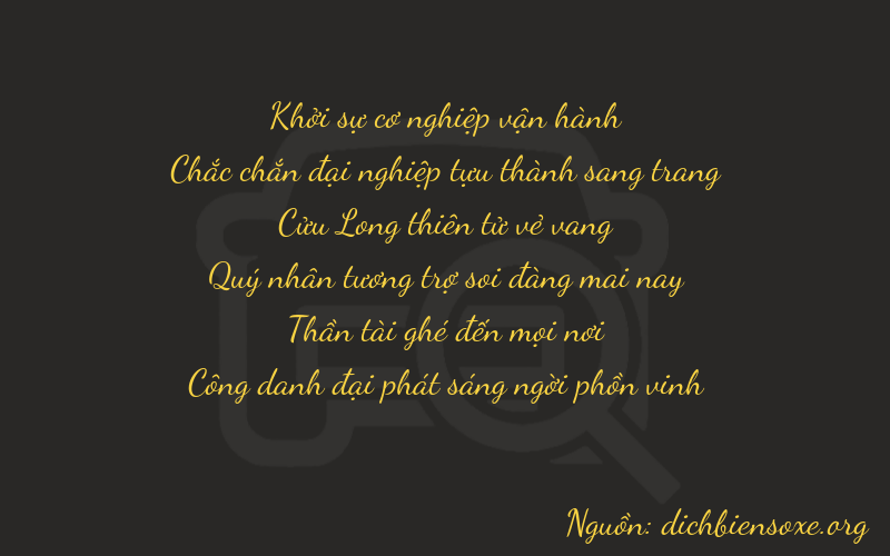 Thơ dịch biển số xe 01961