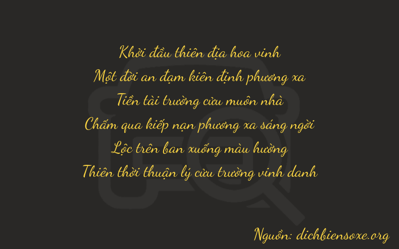 Thơ dịch biển số xe 01989