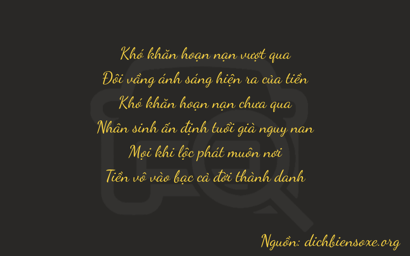 Thơ dịch biển số xe 02010
