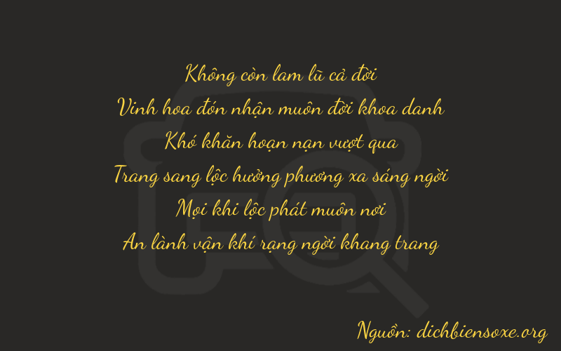 Thơ dịch biển số xe 02014