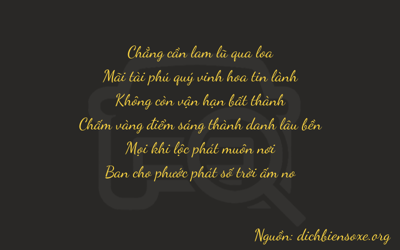 Thơ dịch biển số xe 02018