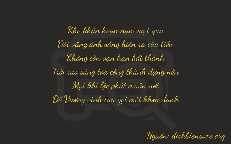 Thơ dịch biển số xe 02019