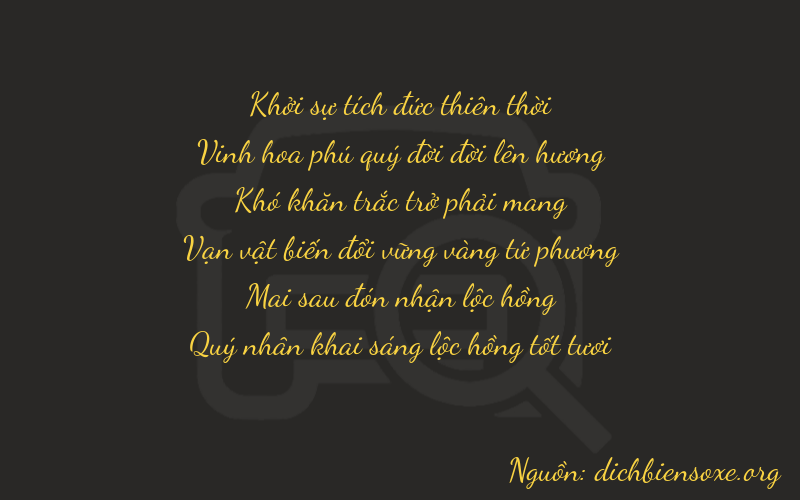 Thơ dịch biển số xe 02026