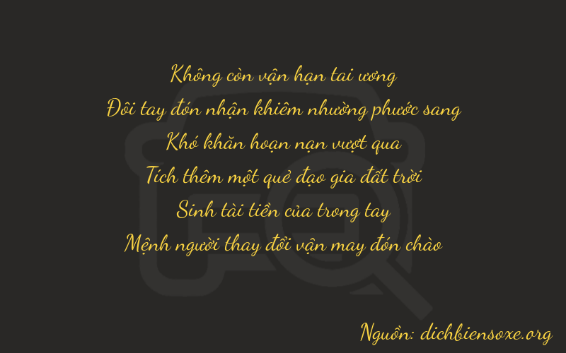 Thơ dịch biển số xe 02033