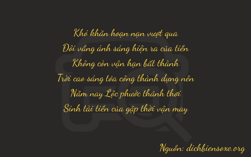 Thơ dịch biển số xe 02055