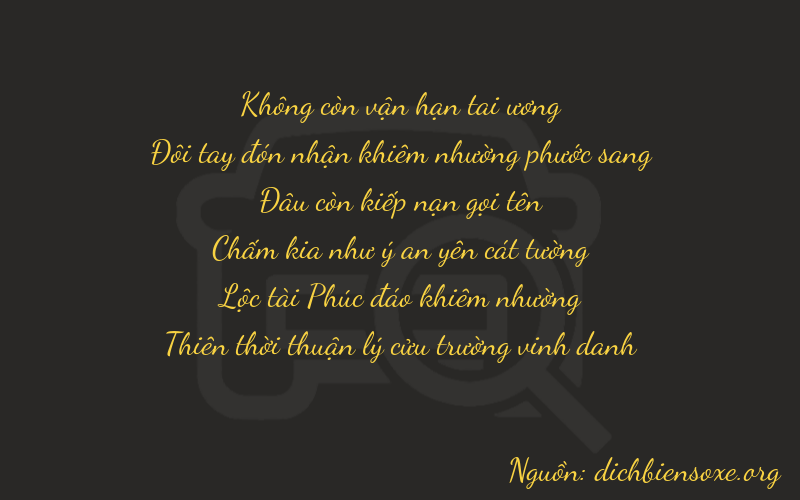 Thơ dịch biển số xe 02069