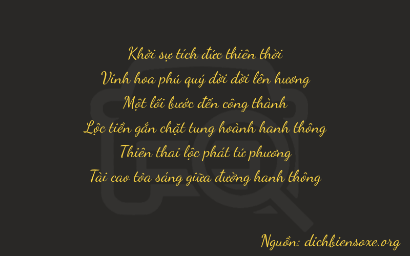 Thơ dịch biển số xe 02143
