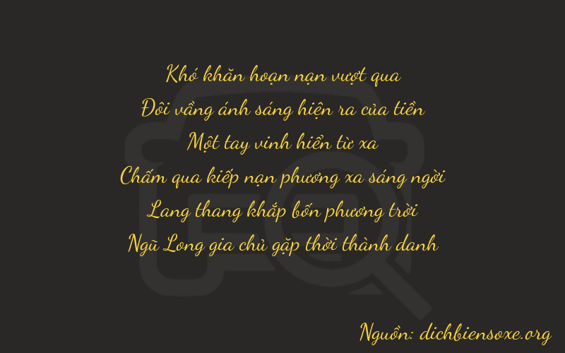 Thơ dịch biển số xe 02145