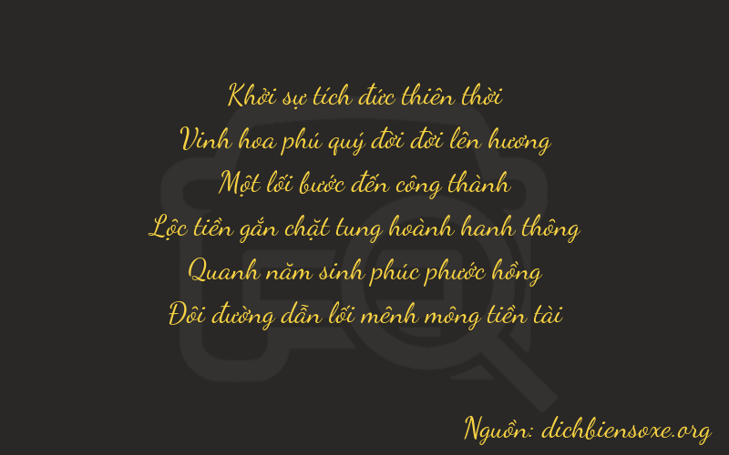 Thơ dịch biển số xe 02152