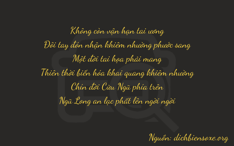 Thơ dịch biển số xe 02195