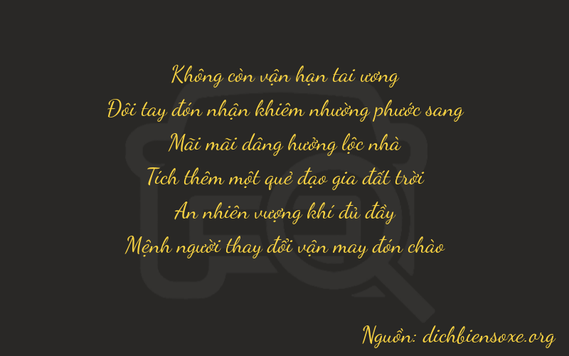 Thơ dịch biển số xe 02213