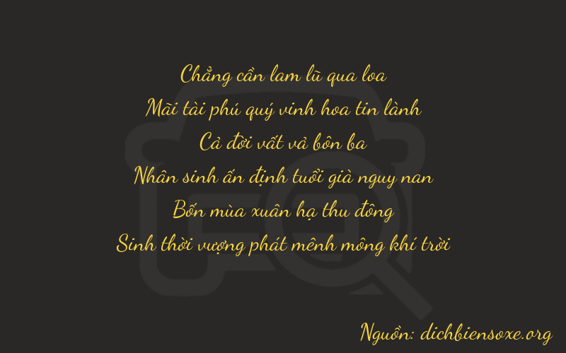 Thơ dịch biển số xe 02540