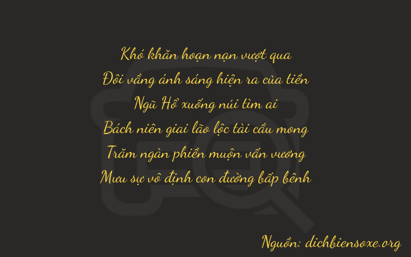 Thơ dịch biển số xe 02550
