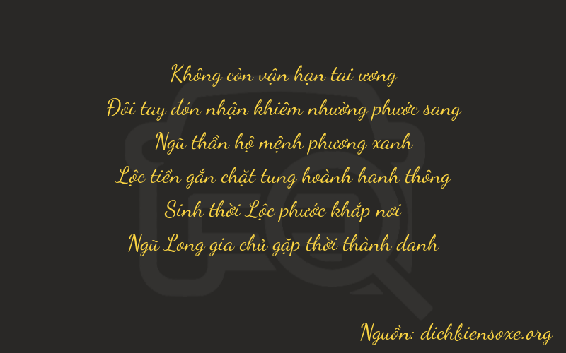 Thơ dịch biển số xe 02555