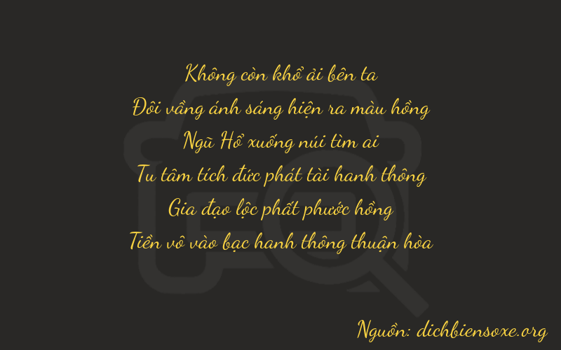 Thơ dịch biển số xe 02560