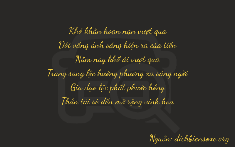 Thơ dịch biển số xe 02568