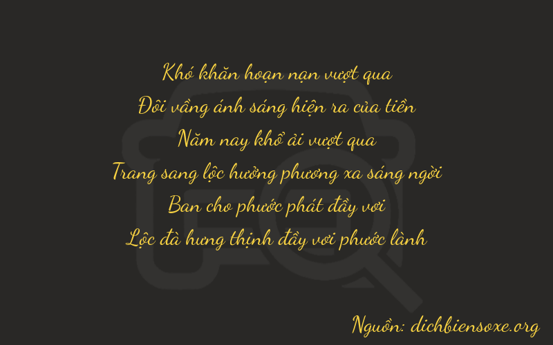 Thơ dịch biển số xe 02586