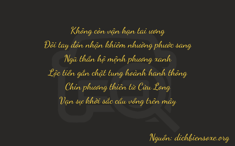 Thơ dịch biển số xe 02591