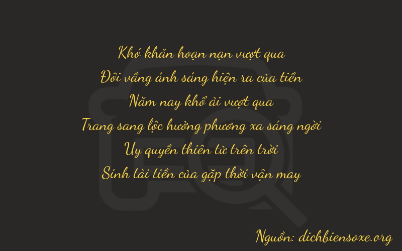 Thơ dịch biển số xe 02595