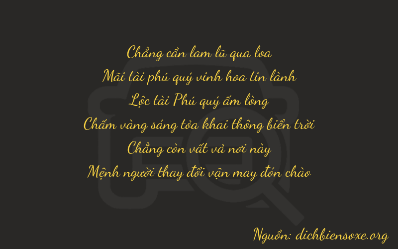 Thơ dịch biển số xe 02603
