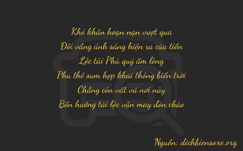 Thơ dịch biển số xe 02604