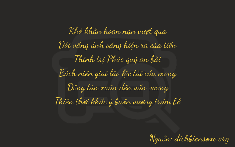 Thơ dịch biển số xe 02649
