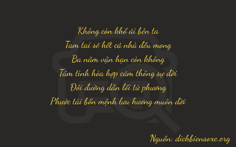Thơ dịch biển số xe 03326
