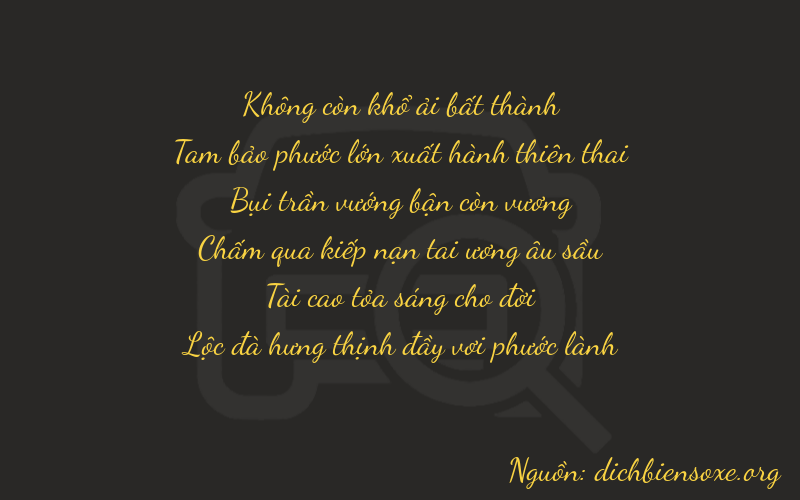 Thơ dịch biển số xe 03336