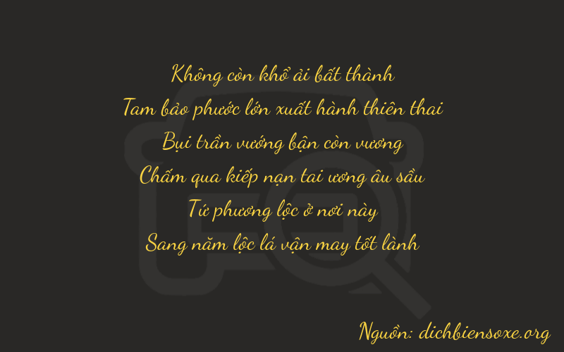 Thơ dịch biển số xe 03345