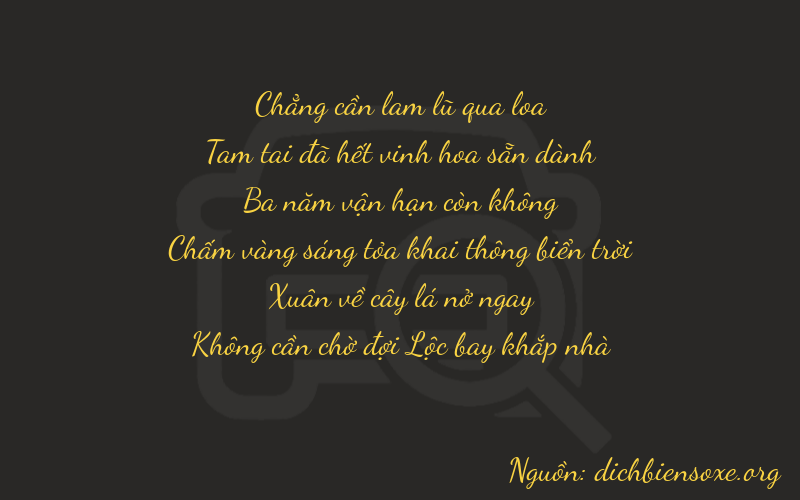 Thơ dịch biển số xe 03360