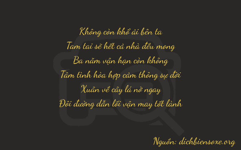 Thơ dịch biển số xe 03362