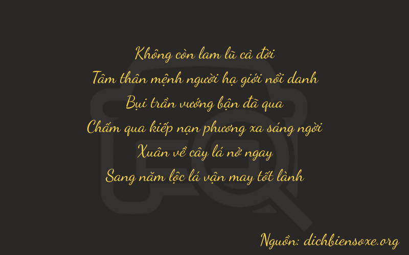 Thơ dịch biển số xe 03365