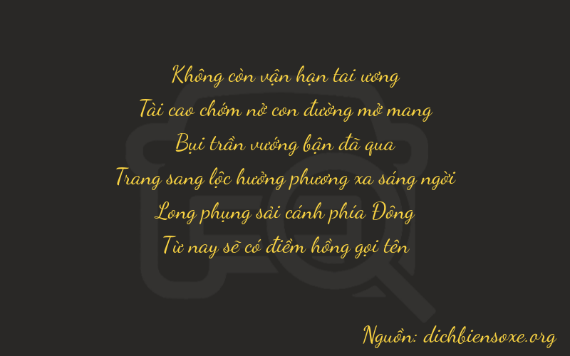 Thơ dịch biển số xe 03375