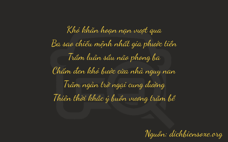 Thơ dịch biển số xe 03379