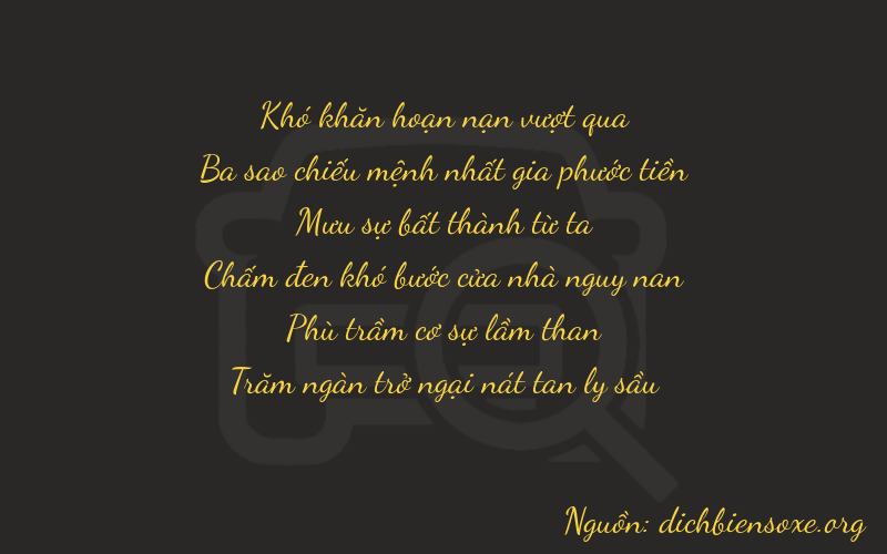 Thơ dịch biển số xe 03406