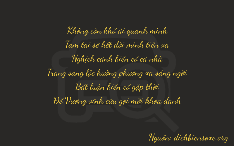 Thơ dịch biển số xe 03409