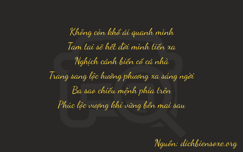Thơ dịch biển số xe 03436