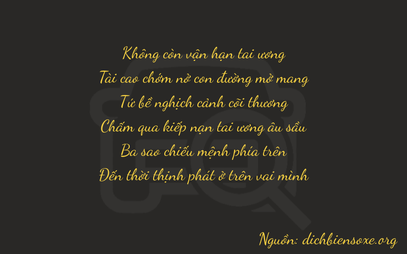 Thơ dịch biển số xe 03438
