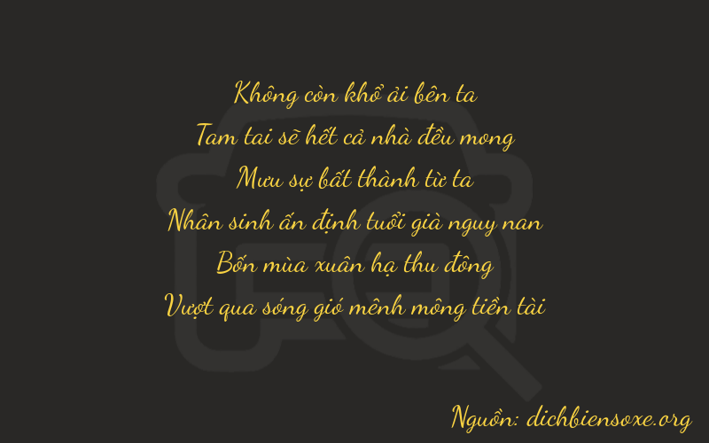 Thơ dịch biển số xe 03443
