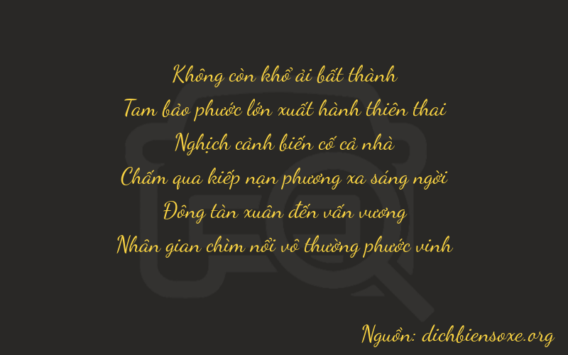 Thơ dịch biển số xe 03444
