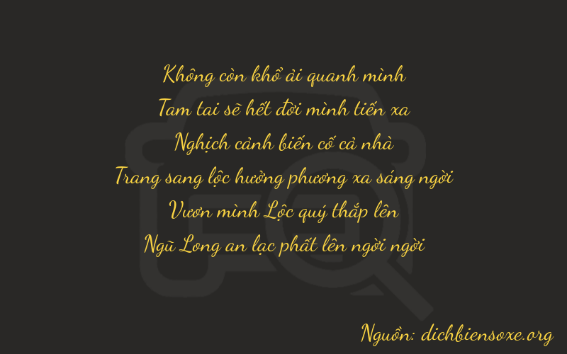 Thơ dịch biển số xe 03445