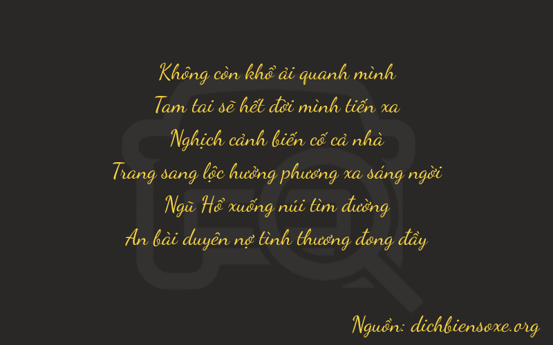 Thơ dịch biển số xe 03454